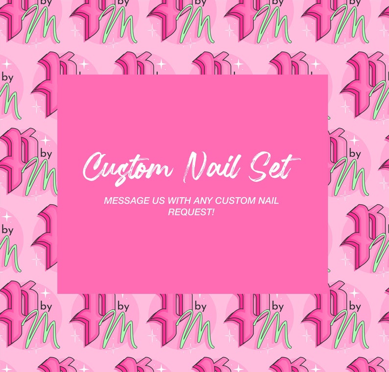 CUSTOM NAIL SET Luxury Press On Nails Glue On Nails Press On Nails Fake Nails Custom Nails Choose Your Design NailsCustom Color image 1