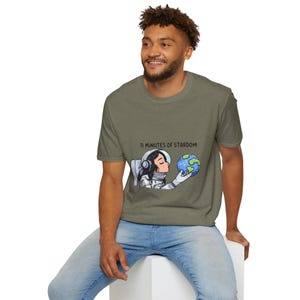 Camiseta "11 Minutes of Stardom" - Divertida camiseta con meme espacial de Katy Perry - Camiseta viral de famosos sobre vuelos espaciales - Camiseta de astronauta de dibujos animados de la cultura pop