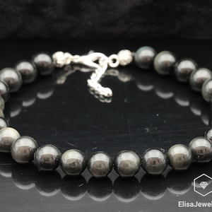 Natural Obsidian Beaded Adjustable Strong Anklet Handmade Dreamy Crystal Gemstone Fashion Unique Anklet Women Spiritual Stone Dainty Anklet
