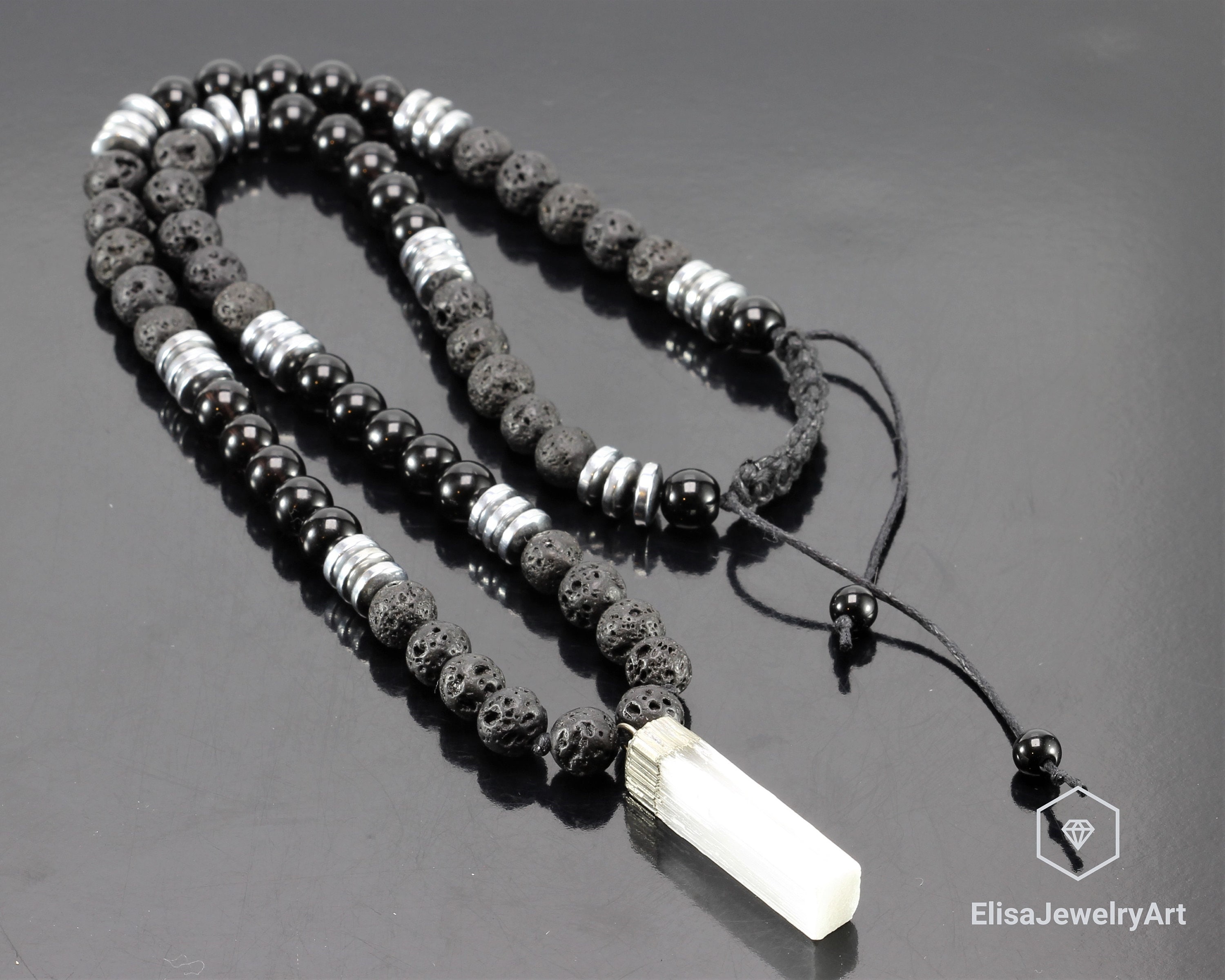 【STONEHENgE】luv-it K1803 Necklace 14K WHITE GOLD CURVED BAR NECKLACE WITH 7=0.30TW ROUND BLUE