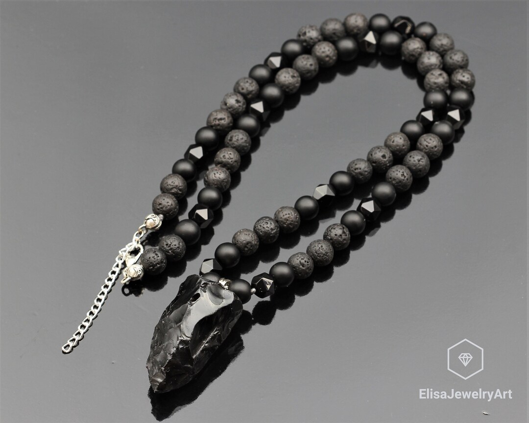 Sinymilk Gold Obsidian Pendant Necklace - Natural Stone, Rainbow Eye, Adjustable Cord