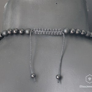 Raw Tourmaline Pendant Natural Black Onyx Gemstone Protection Stone Necklace Black Men's Necklace Gift For Him Unisex Necklace image 6