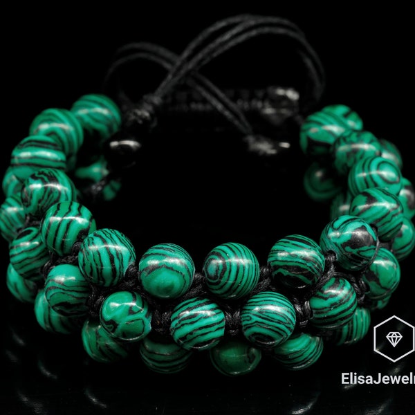 Gaia Turquoise & Malachite Bracelet main image 0