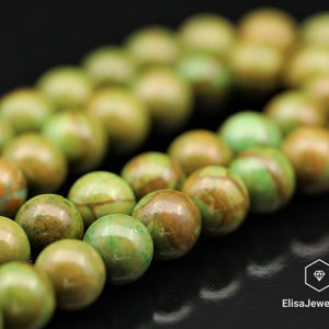 Energy Necklace Natural Green Jasper Beads Choker Emotion Necklace Custom Jewelry Unisex Necklace Birthstone Necklace Christmas Gift