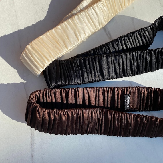 Silk Headband for Women, 100% Pure Silk, Hair Headband, Hairband, Hair Accessories for her, Makeup Headband, Gym Headband, Silk Spa headband