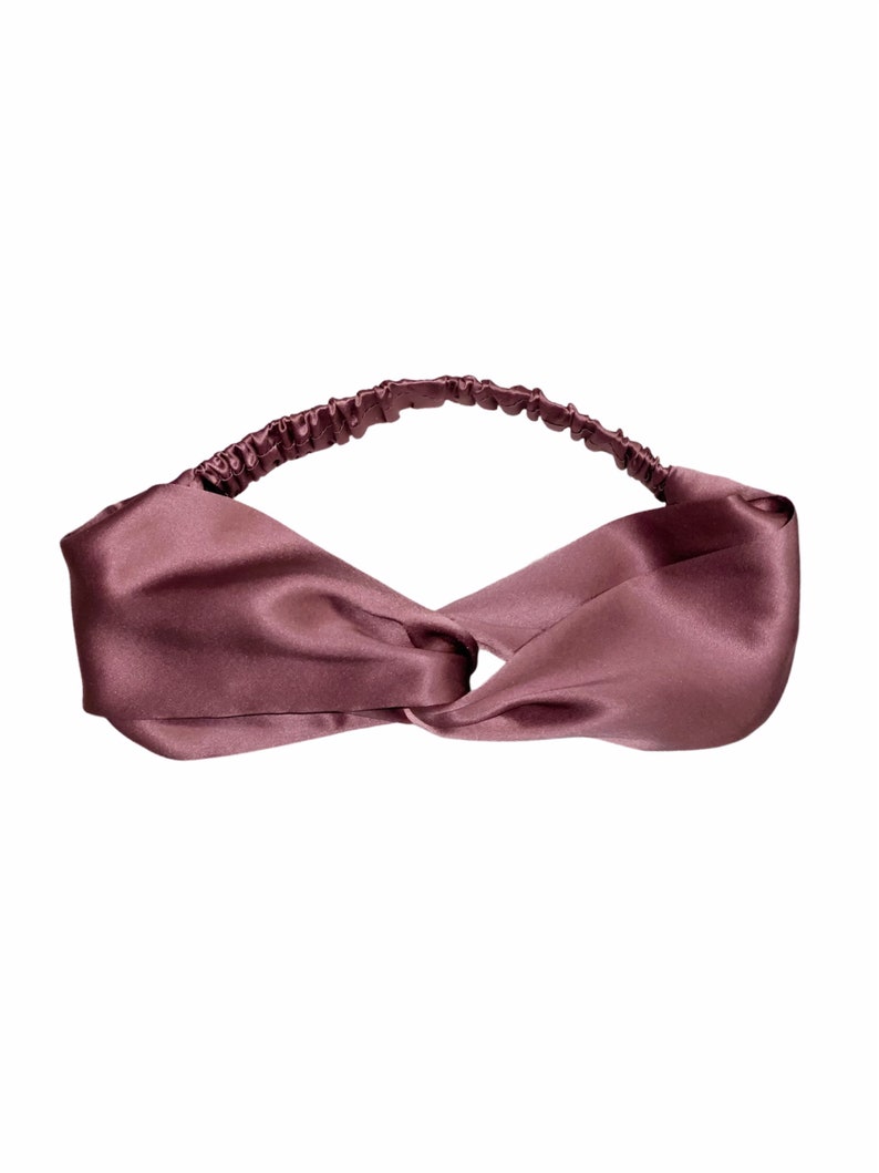 Silk Headband Pink Color 100 % Pure Silk Bridesmaid - Etsy
