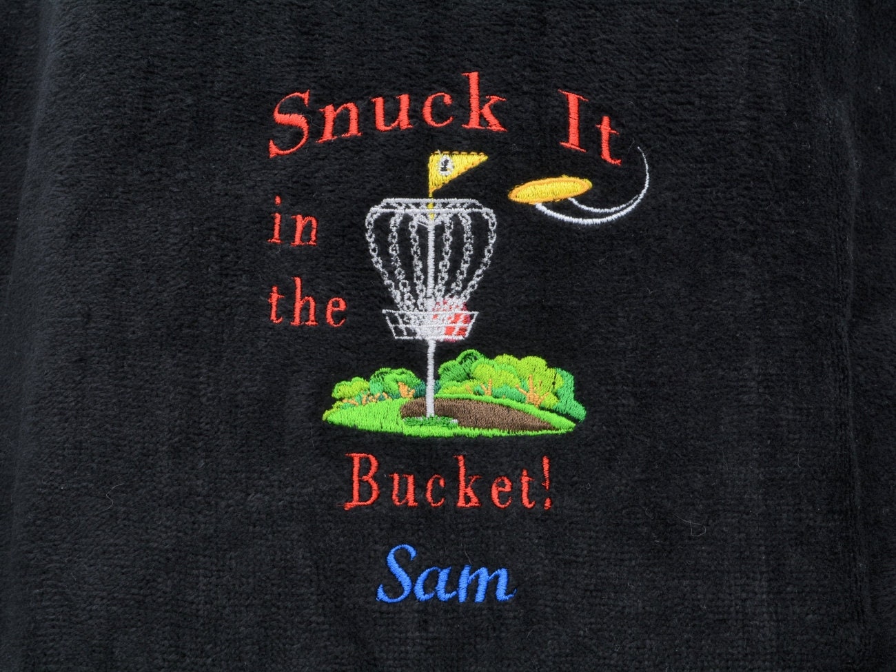 Disc Golf Towel Personalized Custom Embroidery, Disc Golf Gift