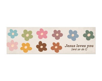 Jesus Loves You & So Do I - Faith Bumper Magnet - Vinyl Car Decal - Christian Decal - Cute Car Accessories - New Driver Gift - Quote Magnet