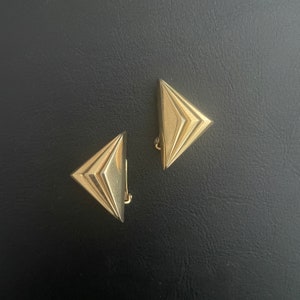 Christian Dior geometric earrings 1980&#39;s clip-on