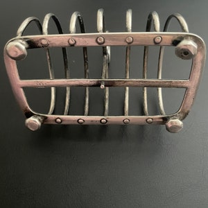 Antique Sterling Toast Rack 1883 London image 2