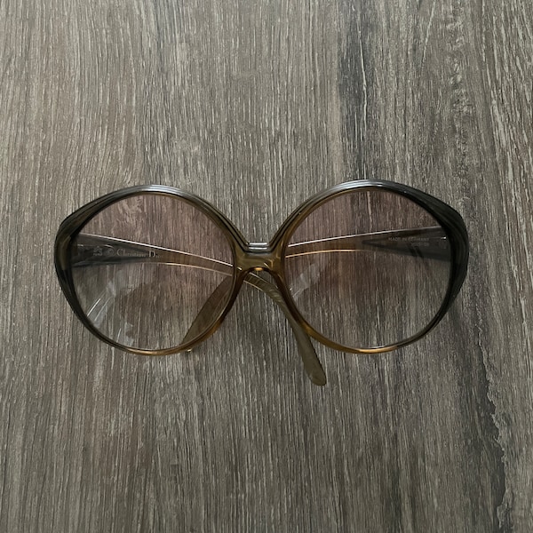 1970er Jahre Vintage Christian Dior 2045-50 oversized Sonnenbrille optisch