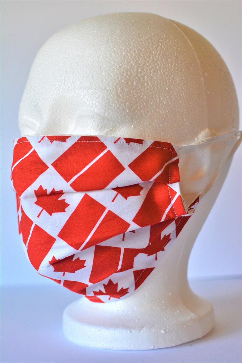 Proudly Canadian Mask with Nose Wire Double Cotton Layer Etsy