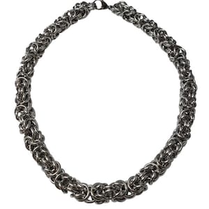 304ステンレススチールビザンチンチェーン11x11.5mmワイヤー径は0.08mm