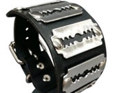 HARRY SMITH レザーブレス Classic Leather Braided Magnetic Metal Buckle Bracelet Punk