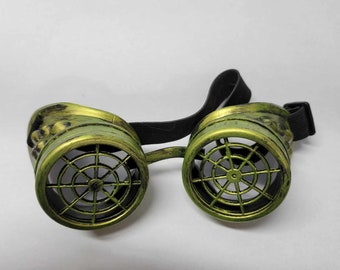 Steampunk goggles Antiqued by hand in Bronze