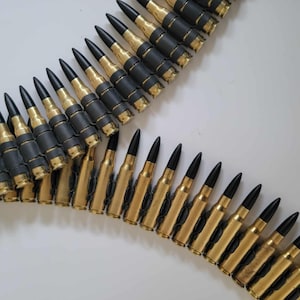 Bullet belt,Punk belt,Gothic Belt,Heavy Metal bullet belt,Punk fashion,Gothic Fashion,Cosplay accessories,Costume belt,Hand made,.308 cal