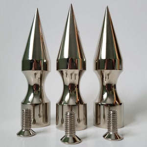 Very big tree spikes,screw back Aluminum Spikes 4.6&quot; H x 1.16&quot; ,Punk,Gothic,Biker,Cosplay,Leather jewelry and accessories,garment decoration