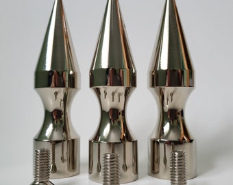 Very big tree spikes,screw back Aluminum Spikes 4.6" H x 1.16" ,Punk,Gothic,Biker,Cosplay,Leather jewelry and accessories,garment decoration