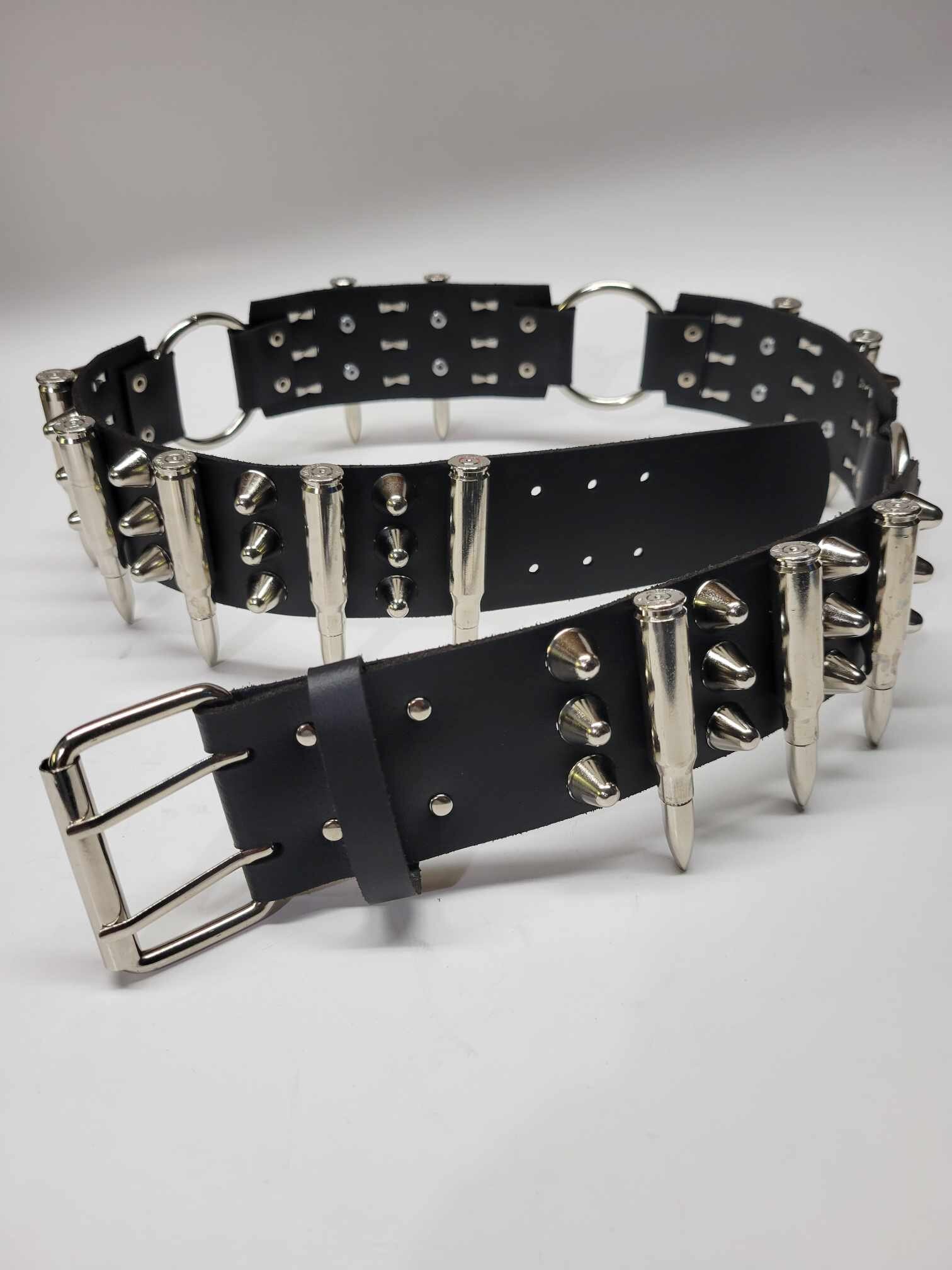 小物 vintage studs design real leather belt Vintage Leather Belt Rhinestones And Studs Fancy Buckle