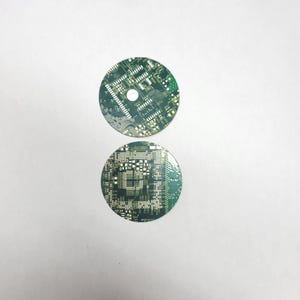 Cyber goggles lenses Laser cut from real unpopulated PCB bard