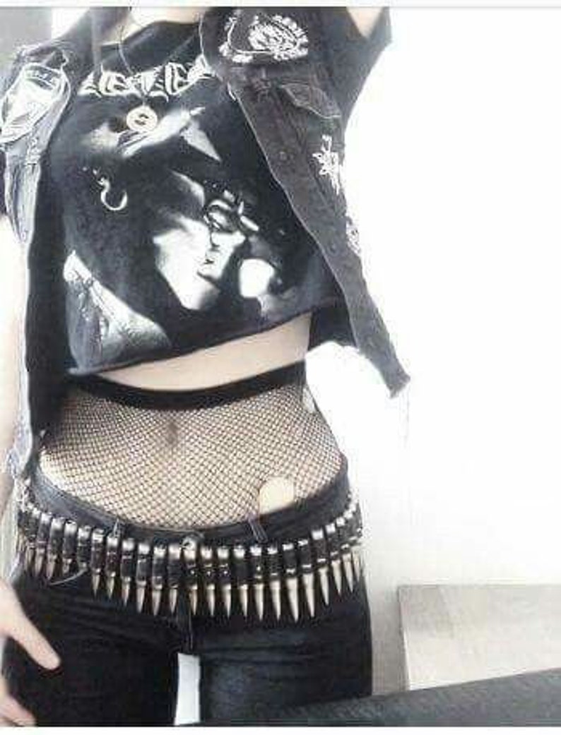 Bullet belt,Punk belt,Gothic Belt,Punk fashion,Gothic Fashion,Cosplay belt,Costume belt,Army costume,.223 caliber bullet belt,bandoleer image 6