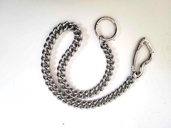 Jean chain,wallet chain,Chunky rounded Curb chain,Key chain,All Stainless Steel,Punk chain,Biker chain,Gothic outfit,Pants chain,Metal wear