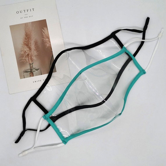 Transparent Mask for teacher Clear face mask with window for deaf reusable mask