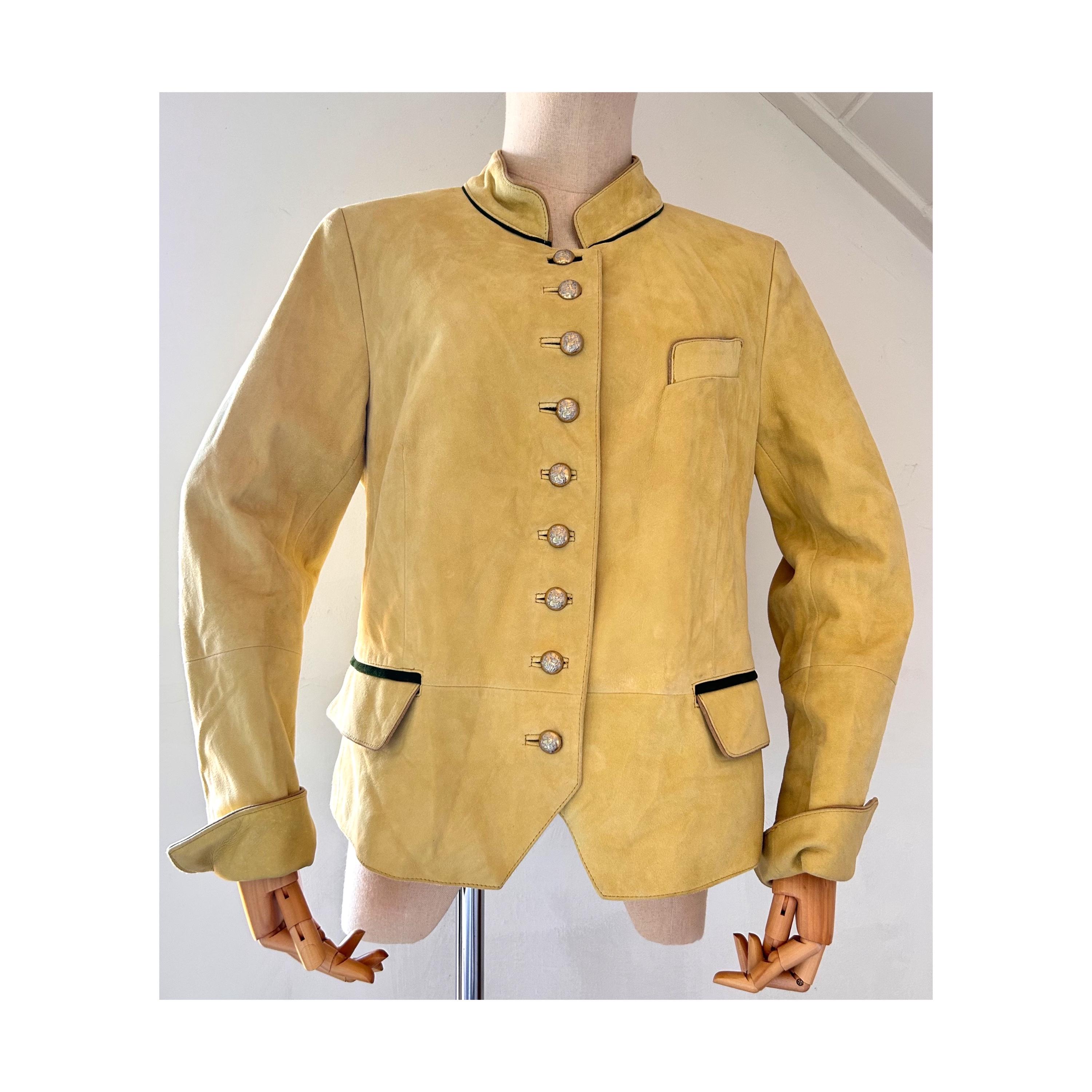 Leather Napoleon Jacket - Etsy