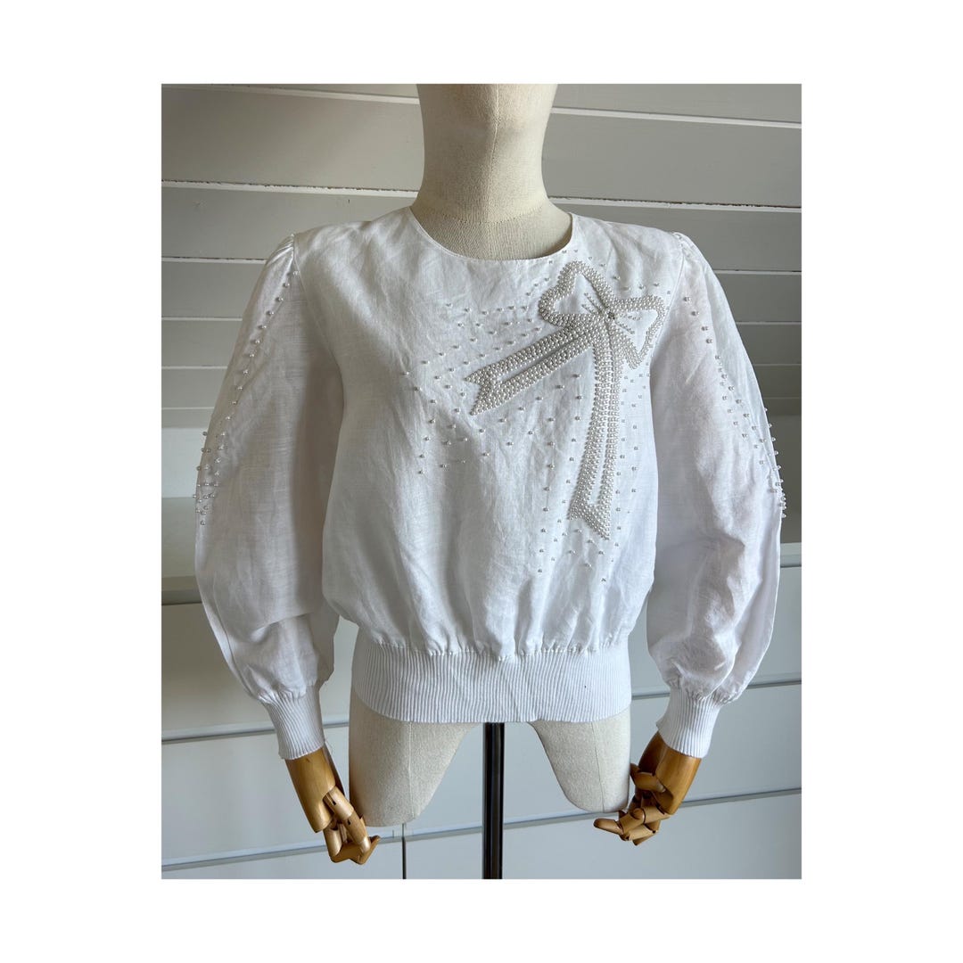 Vintage Orite Blouse With Bow