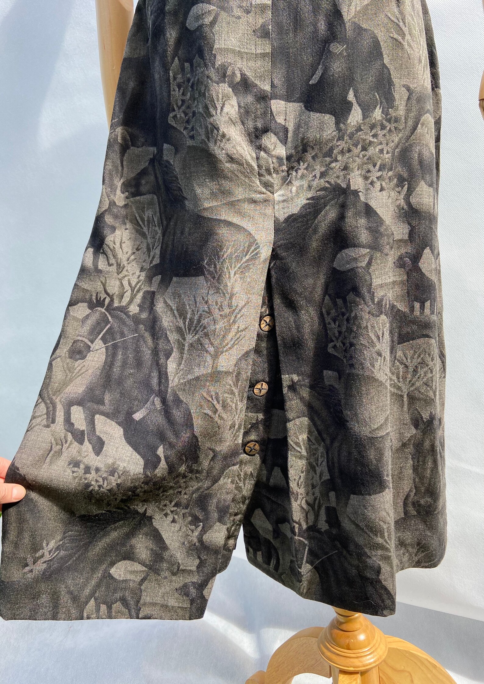 Vintage Geiger Austrian wool skirt with hunting scene of Etsy