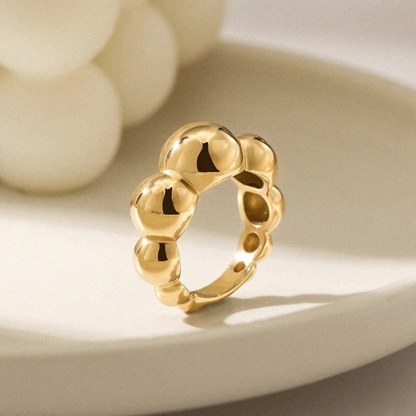 Gold Bubble Ring - Etsy