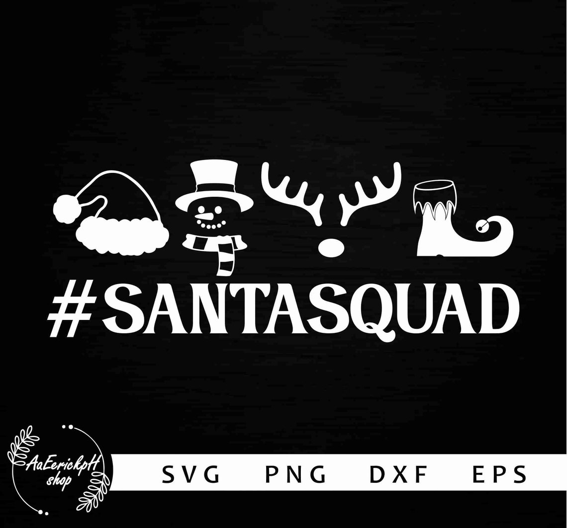 Santa Squad Svg Christmas Svg Kids Christmas Svg Elf Svg | Etsy