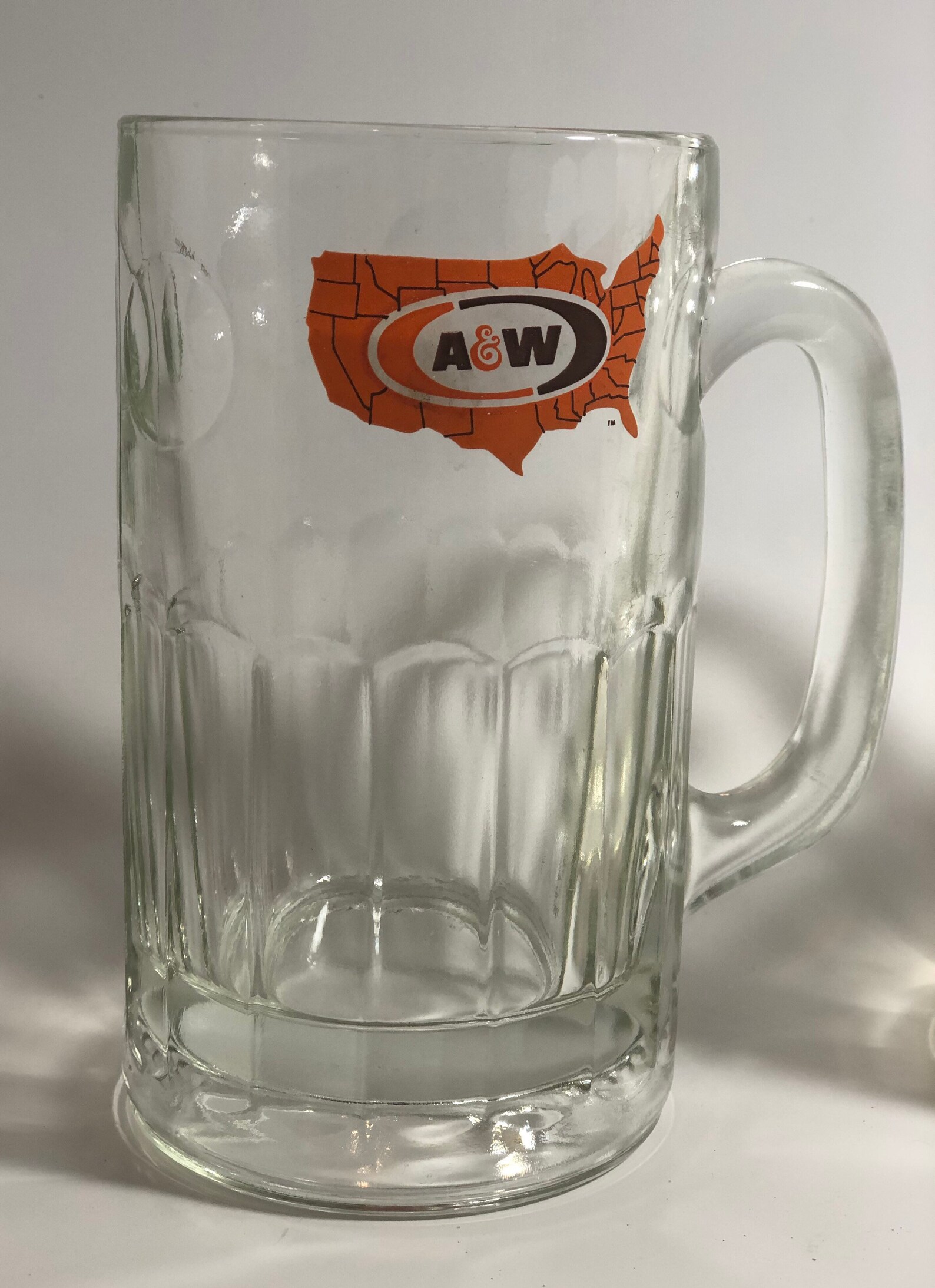 A&W Mug Set United States Map Logo Rootbeer Mugs Matching Set 2 Vintage