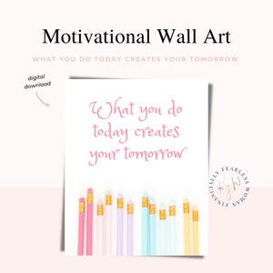 Motivational Wall Art | Inspirational Quotes | Printable | Motivational Quotes | Word Art | Success Wall Art Quote