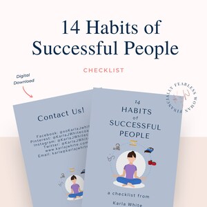 14 Habits of Successful People Checklist