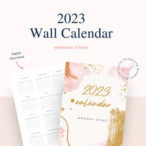 2023 Wall Calendar | Monday start