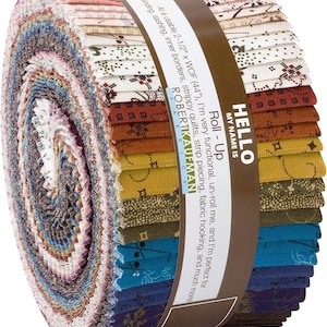 Mill Pond Rolie Polie Jelly Roll by Jill Saulis for Robert Kaufman Fabrics, (RU-955-40) 40 pieces