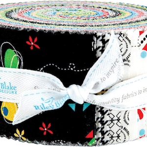 Oh Happy Day Rolie Polie Jelly Roll by Sandy Gervais for Riley Blake ...