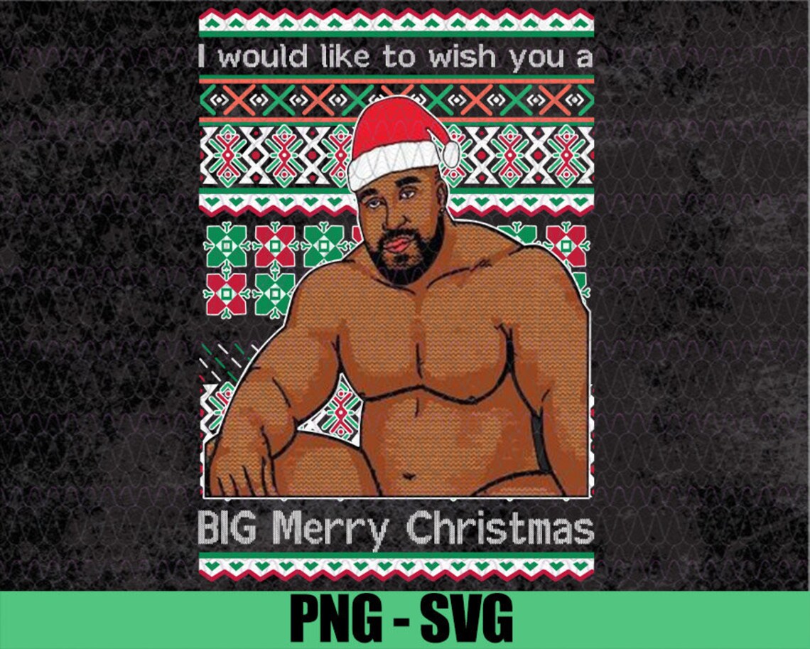 Barry Wood I Would Like To wish You A Big Merry Christmas PNG Etsy