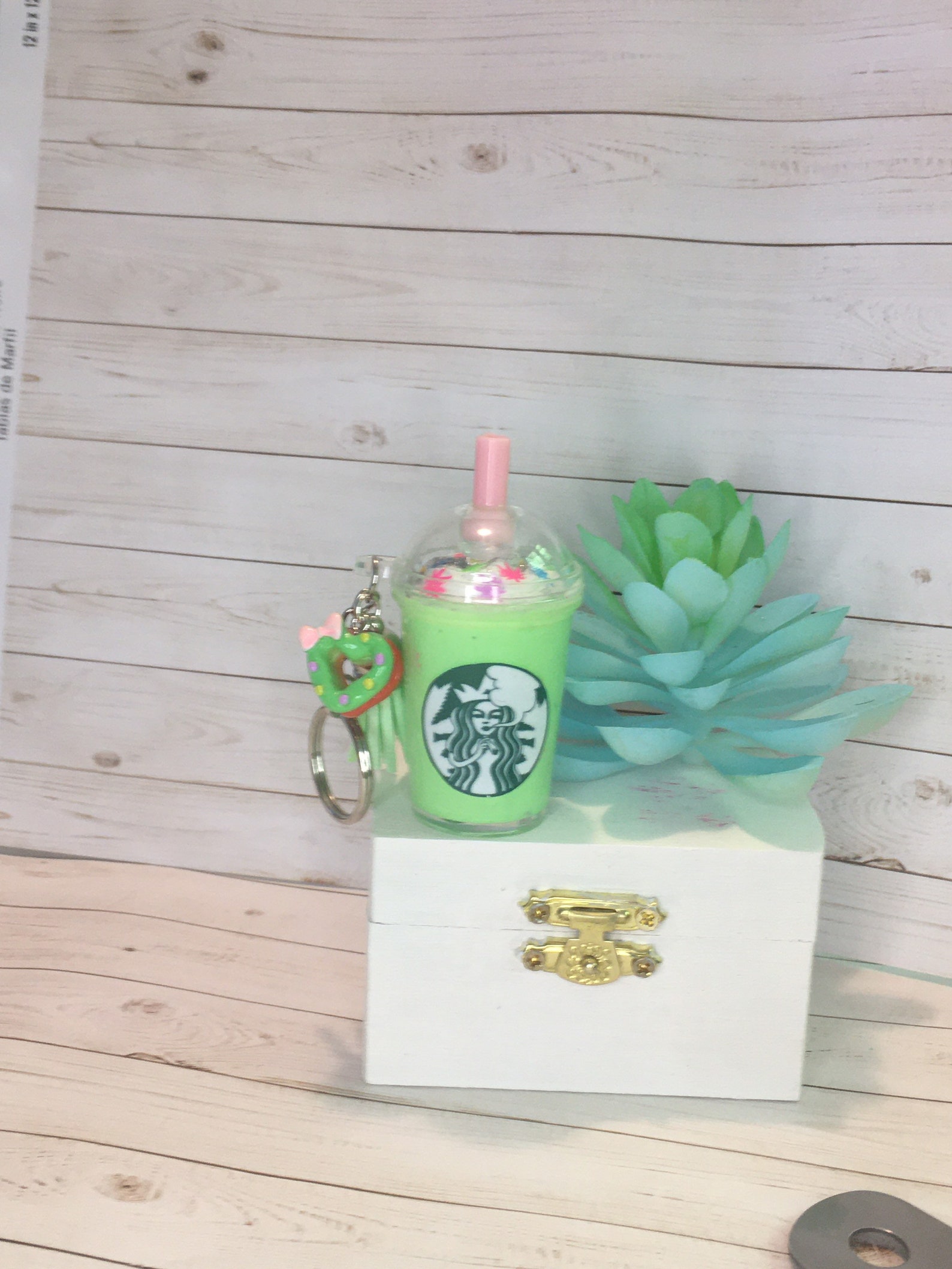Starbucks keychain Etsy