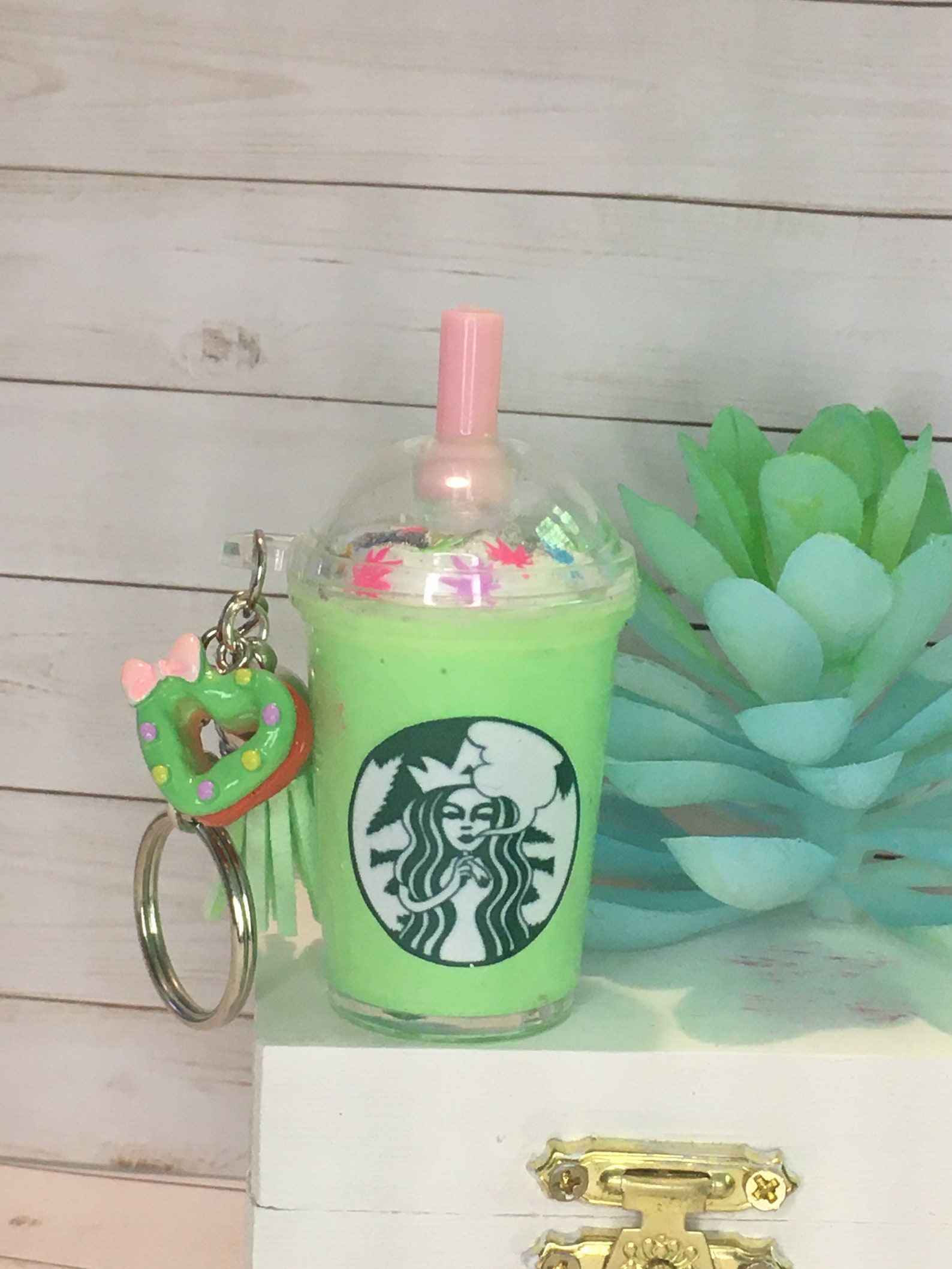 Starbucks keychain Etsy