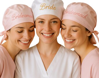 Kappe für die Braut: Trauzeugin/Brautjungfer Hochzeit Krankenschwester Hut, Satin oder Baumwolle