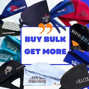 Custom Logo Scrub Caps – Personalized Surgical Caps for Medical, Dental, and Vet Teams | Bulk Orders Welcome