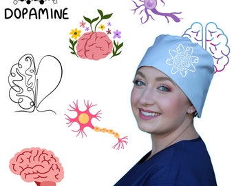 Neurosurgery Scrub Cap: Cotton-Blend, Adjustable Tie-Back