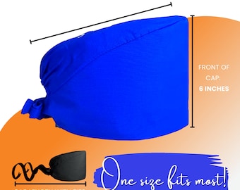 Touca cirúrgica unissex azul-claro - estilo europeu