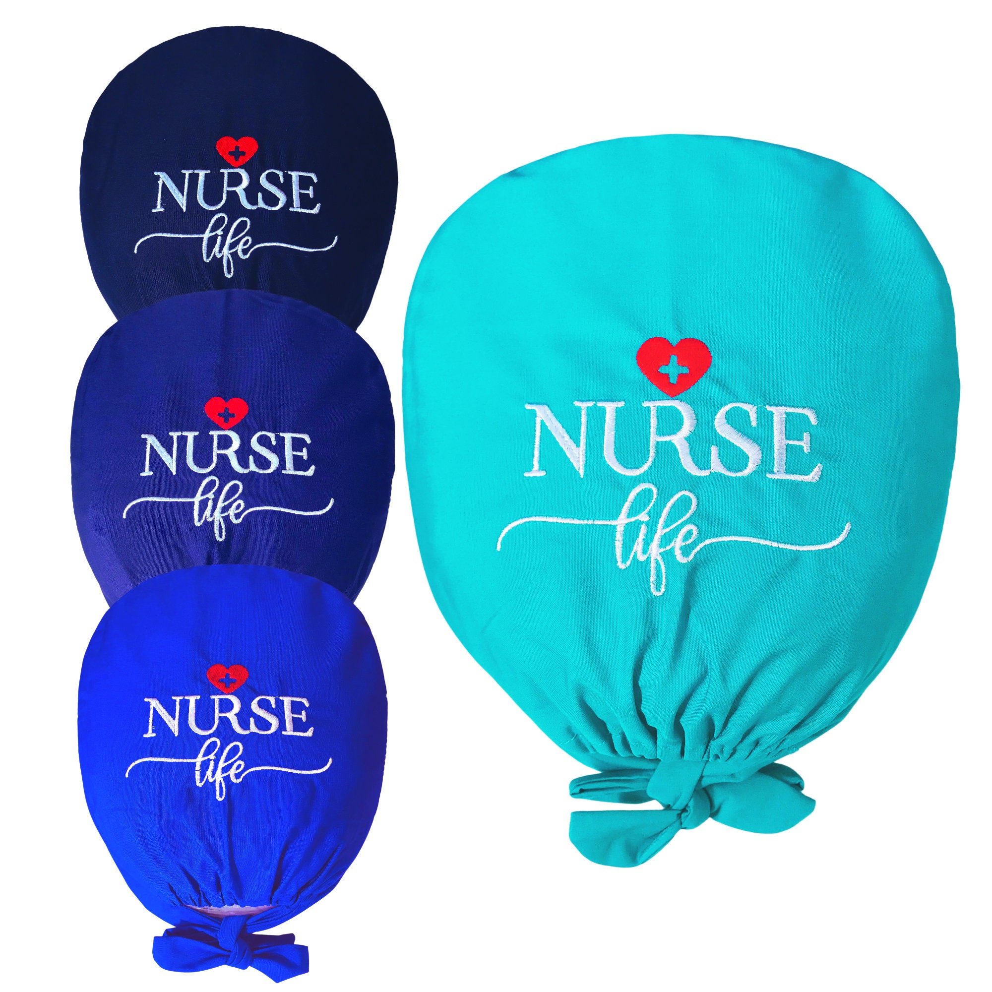 Personalized Scrub Caps for Women With Nurse Life Embroidery Etsy