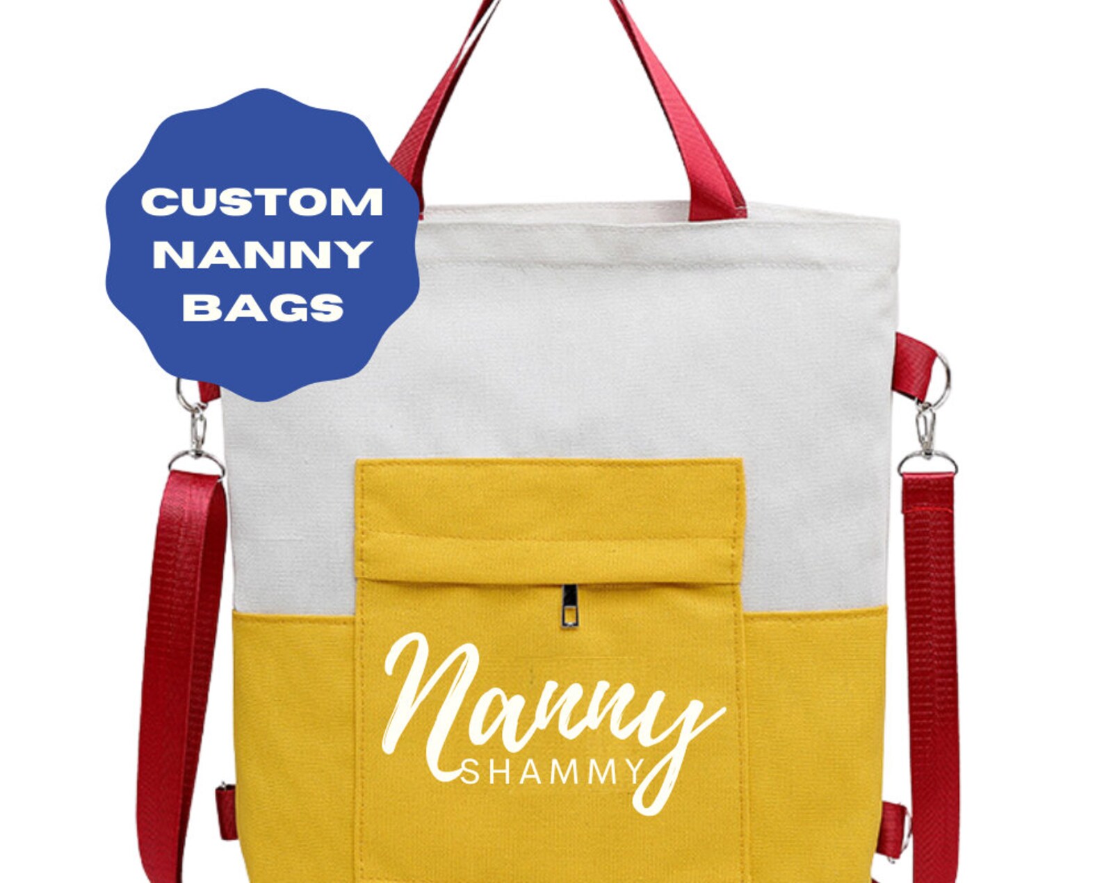 Custom Nanny Bags Bags for Nannies Nanny Nanny Gift Tote Etsy