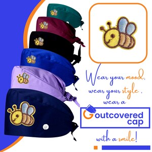 Diseña tu propio gorro quirúrgico: parches termoadhesivos bordados personalizados