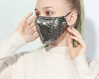 Sparkling Sequined Glitter Masks for Women - Best Selling Fashionable PPE for Weddings and Special Occasions