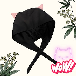 Kitty Ears Surgical Scrub Hat: Women&#39;s Healthcare Professional Cap